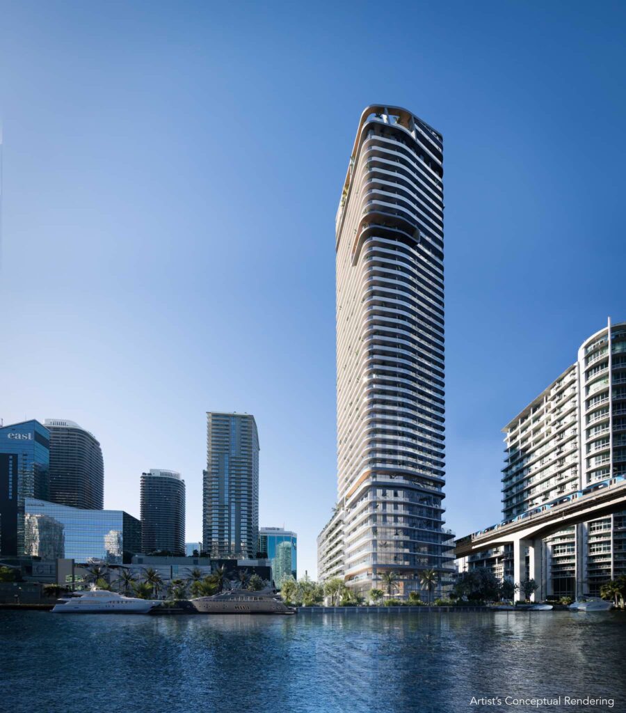 Lofty Brickell Residences Building