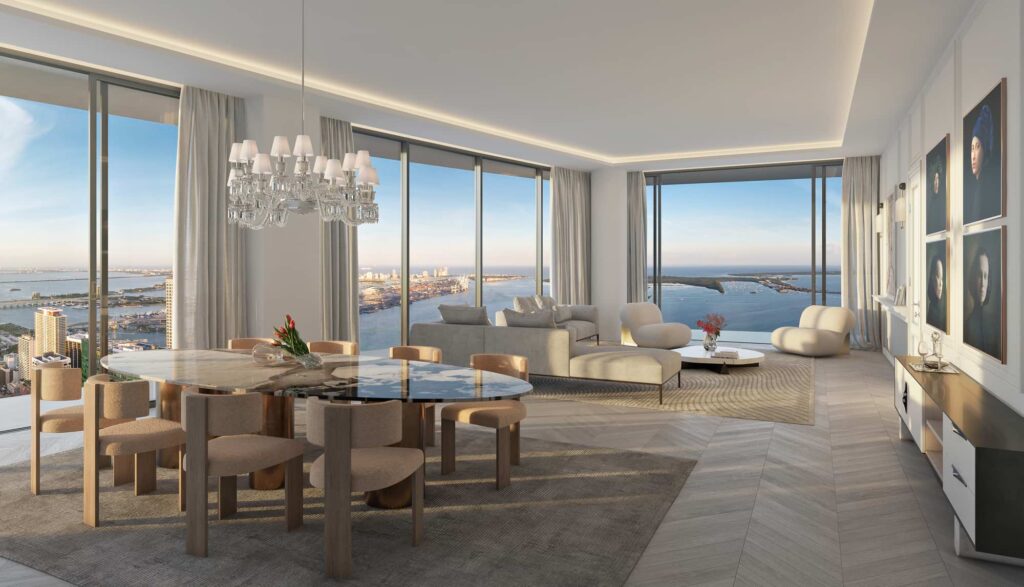 Baccarat Residences Miami Interiors